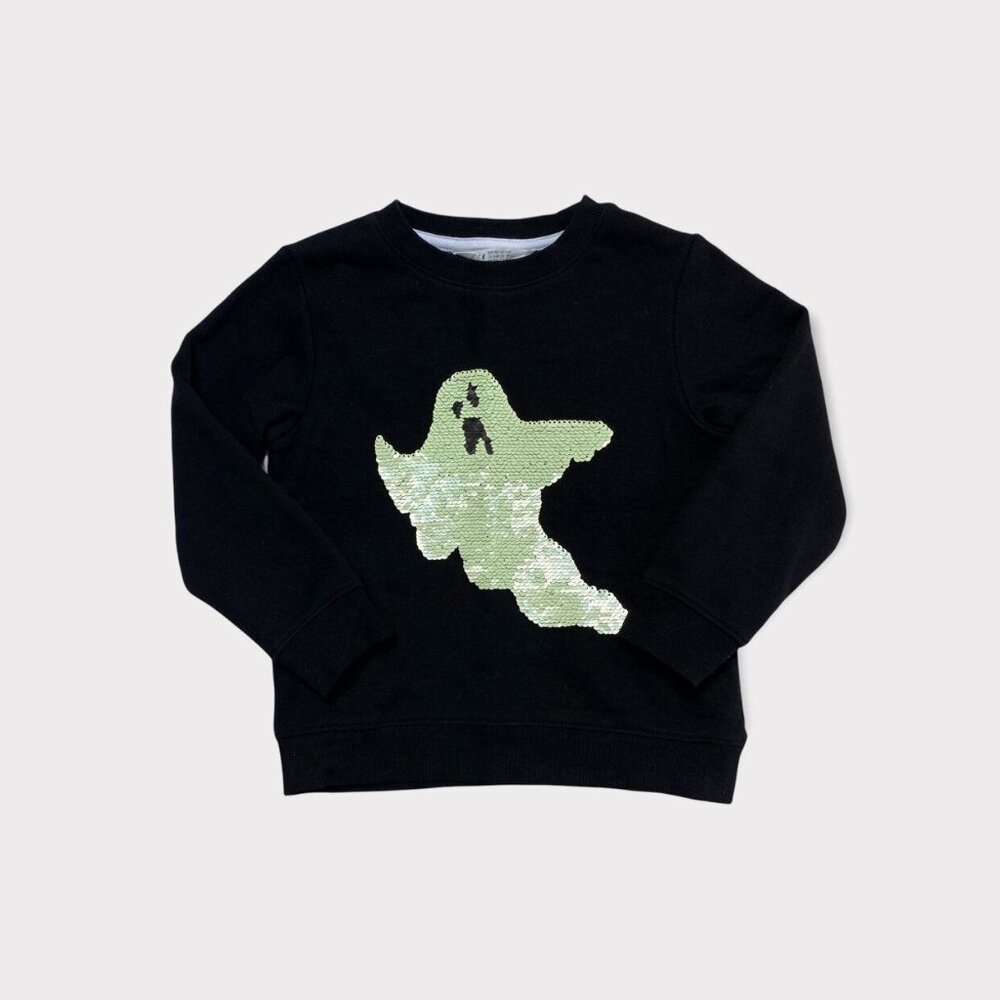 H&M Reversible Sequin Ghost Sweatshirt